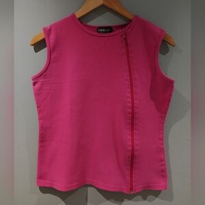 FMX Stretch Women's Pink Cotton Sleeveless Top